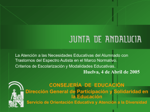 4. La Atención Educativa de los alumnos y alumnas con Trastornos