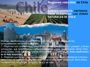 Clase I zonas naturales de chile