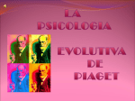 LA PSICOLOGIA EVOLUTIVA DE PIAGET
