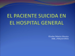 el paciente suicida en el hospital general