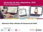 Aplicativos Web y Móviles del Geoportal del DANE