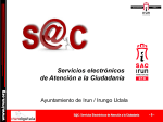 S@C - Servicios Electrónicos de Atención a la Ciudadanía