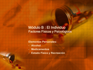 Alcohol Medicamentos Estado Físico y Recreación