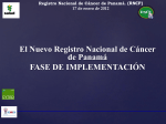 INTRODUCCIÓN A LOS REGISTROS DE CÁNCER