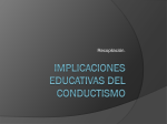 Implicaciones educativas del conductismo - etic