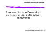 Consecuencias de la Biotecnología en México