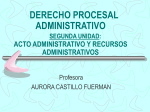 acto administrativo y recursos administrativos