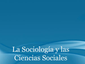 Sociologia y Ciencias Sociales