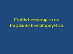 Cistitis hemorrágica en trasplante hematopoyético