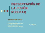 presentación de la fusión nuclear