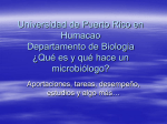 Para estudiar Microbiología - Universidad de Puerto Rico Humacao