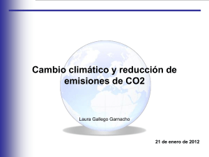 Cambio climático y reducción de emisiones de CO2