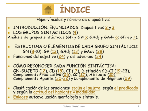 grupos sintácticos