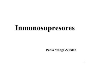 Inmunosupresores - medicina
