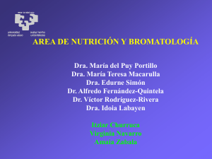 Área de nutrición y bromatología