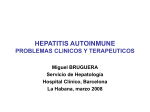 hepatitis autoinmune problemas clinicos y terapeuticos