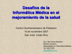 Diapositiva 1 - Centro Centroamericano de Población