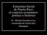 Estructura Social de Puerto Rico: el contexto económico