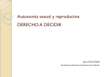 Autonomía sexual y reproductiva DERECHO A DECIDIR