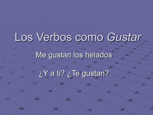 Los Verbos como Gustar