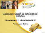Diapositiva 1 - Foro Minero Bolivia