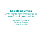 Sociología crítica, fuente científica histórica de la