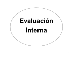 Evaluación interna (continuación)