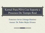 Kernel Para PDA Con Soporte a Procesos De Tiempo Real