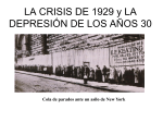 LA CRISIS DE 1929 y LA DEPRESIÓN DE LOS AÑOS 30