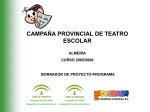 campaña provincial de teatro escolar