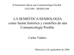 La semiótica - semiología como fuente científica histórica