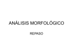 análisis morfológico