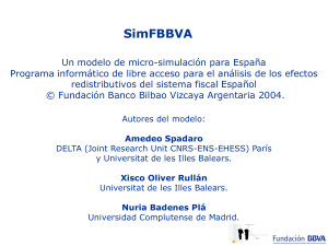 El modelo de microsimulación SimFBBVA