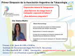 Primer Simposio de la Asociación Argentina de Tabacologia