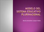 modelo del sistema educativo plurinacional - Unitas