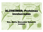ALZHEIMER: Proteína involucradas