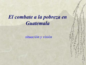 Combate a la pobreza en Guatemala