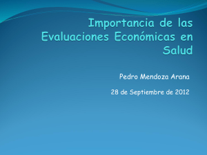 Evaluación Económica en Salud Conceptos Esenciales