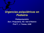 Urgencias psiquiátricas en Pediatría