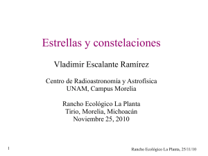 Estrellas y constelaciones - Instituto de Radioastronomía y Astrofísica