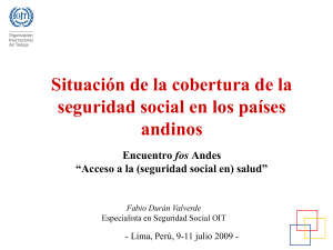 Políticas de universalización de la seguridad social