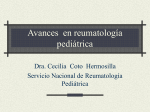 Avances en reumatología pediátrica
