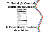 6: Entendiendo los datos de nutrición