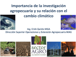 CAMBIO CLIMATICO Y AGRICULTURA
