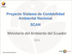 Proyecto Sistema de Contabilidad Ambiental Nacional SCAN