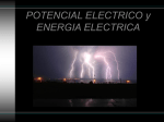 POTENCIAL ELECTRICO, ENERGIA ELECTRICA Y CAPACITANCIA