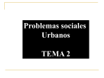 Los problemas sociales urbanos