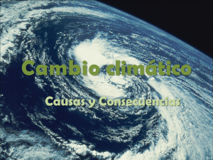 Cambio climático