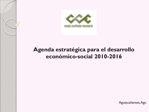 Agenda estrat&eacute;gica para el desarrollo econ&oacute;mico y social 2010-2016