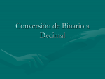 Conversión de Binario a Decimal